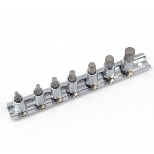 Набор 6-гранных бит-вставок 1/4" HEX 7пр.